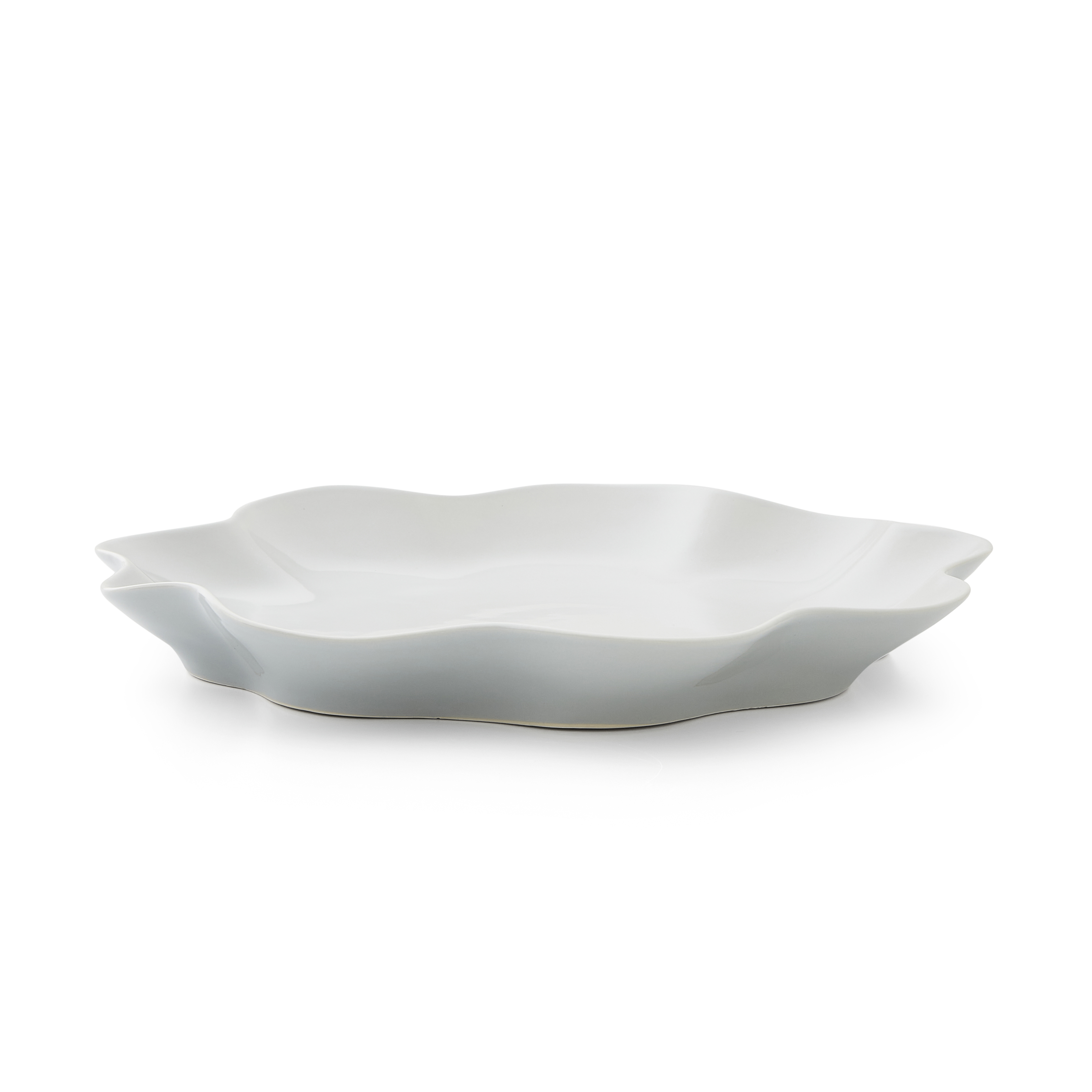 Sophie Conran Floret Large Serving Platter, Dove Grey image number null